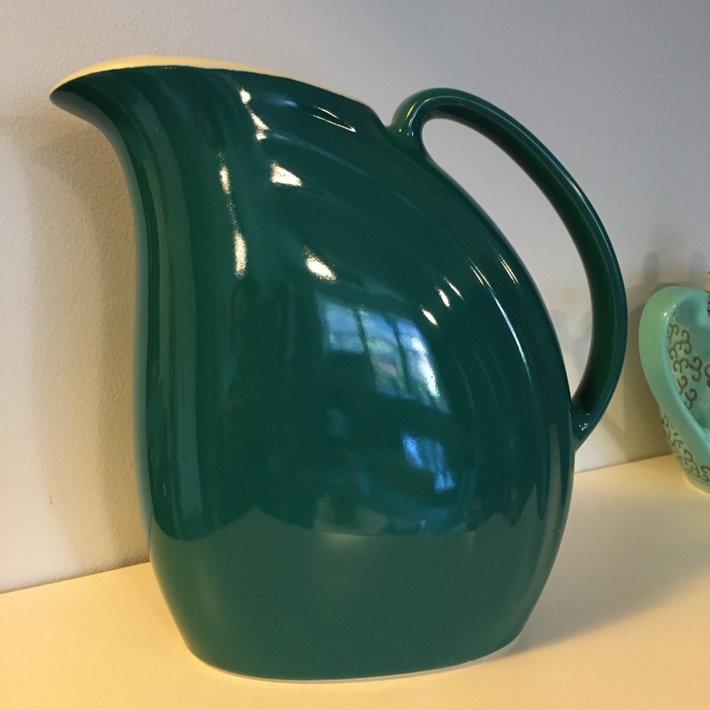 Vintage HALL USA pitcher - teal